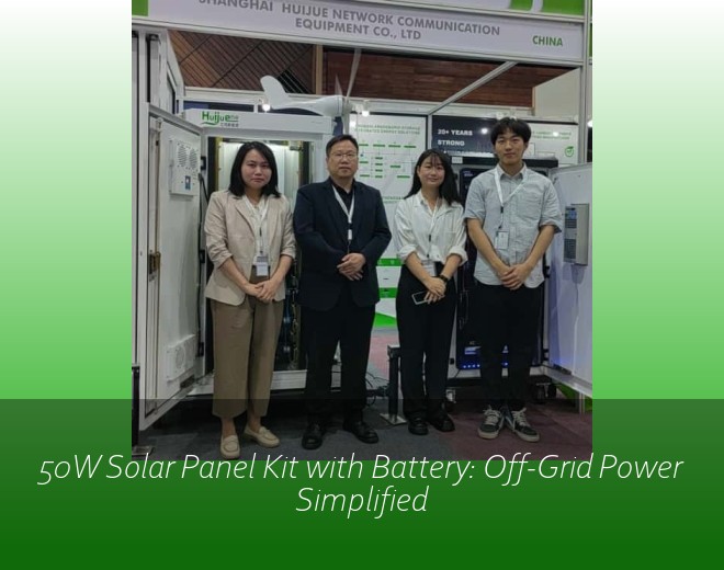 50W Solar Panel Kit with Battery: Off-Grid Power Simplified
